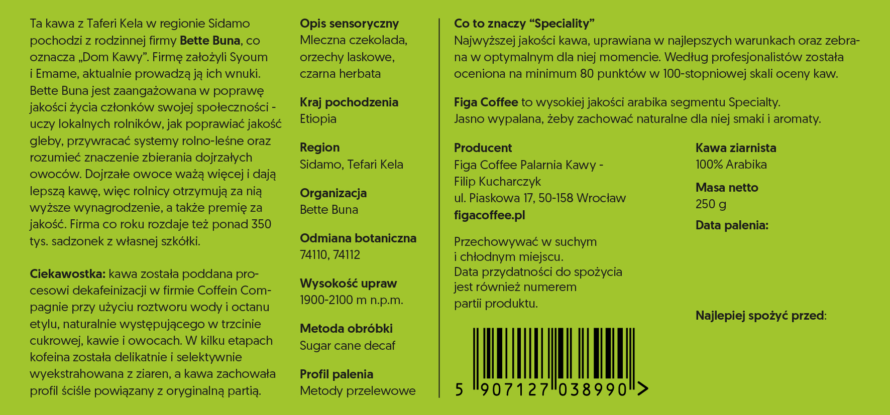 Etiopia Bette Buna decaf tył.jpg