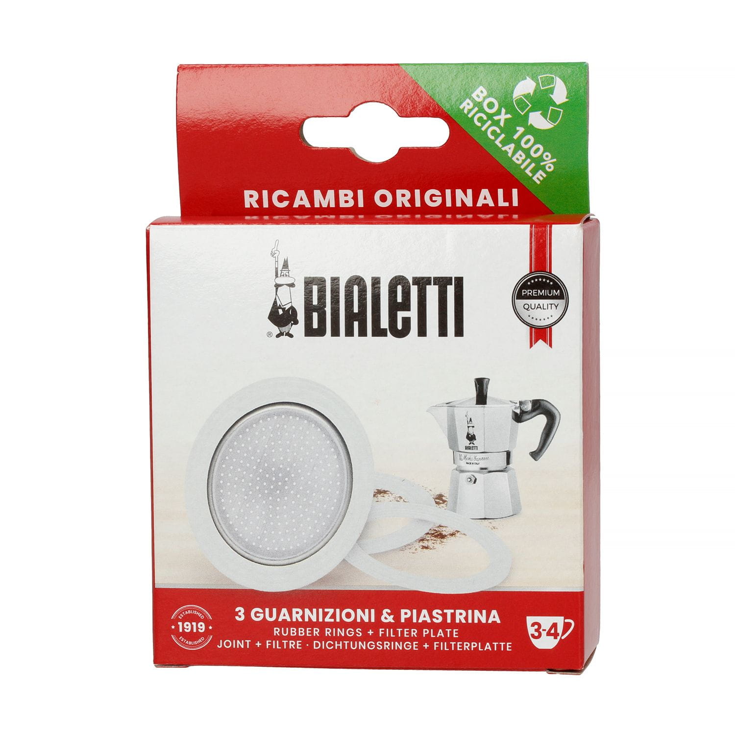 Uszczelki do kawiarek aluminiowych Bialetti 3/4 tz